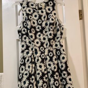 Forever 21 navy white floral cocktail dress